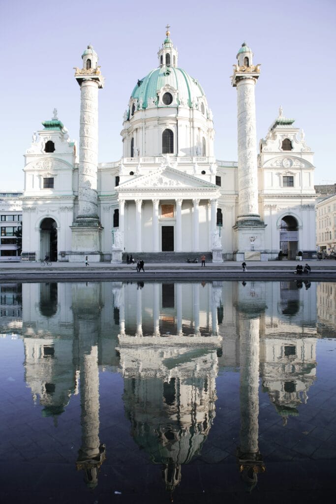 Austrija Viena karlskirche baznycia