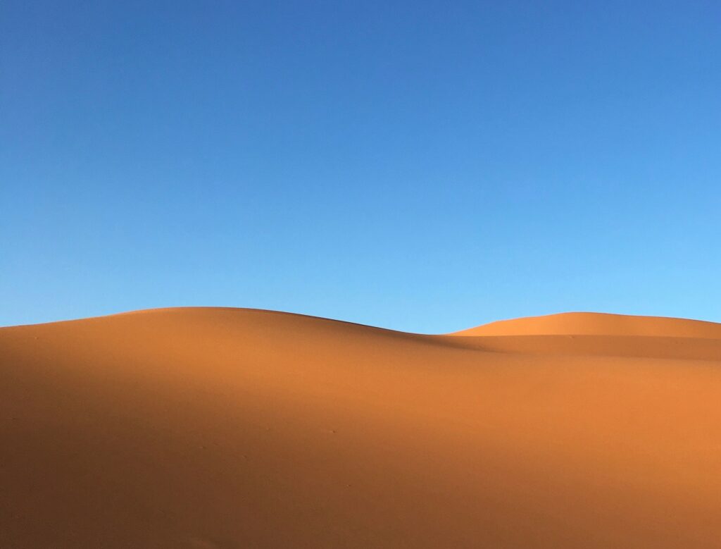 Marokas Merzouga Erg Chebbi dykuma